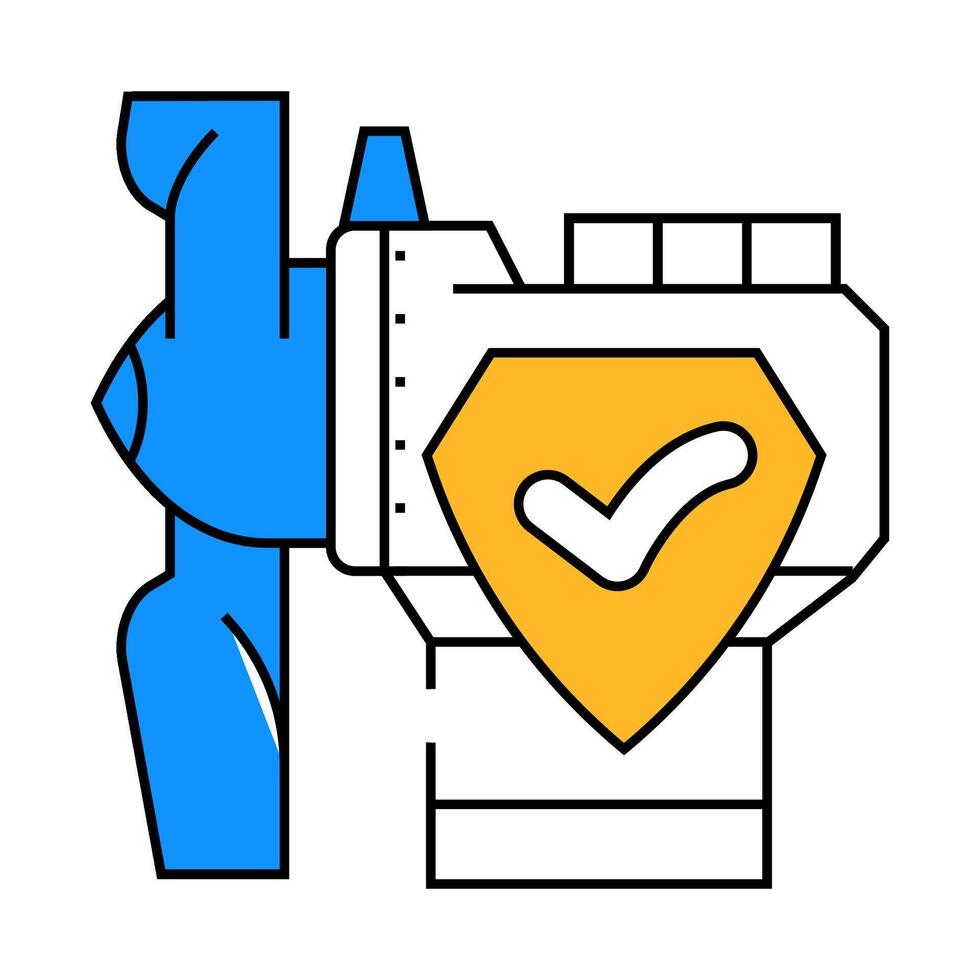 turbine safety wind icon color illustration vector