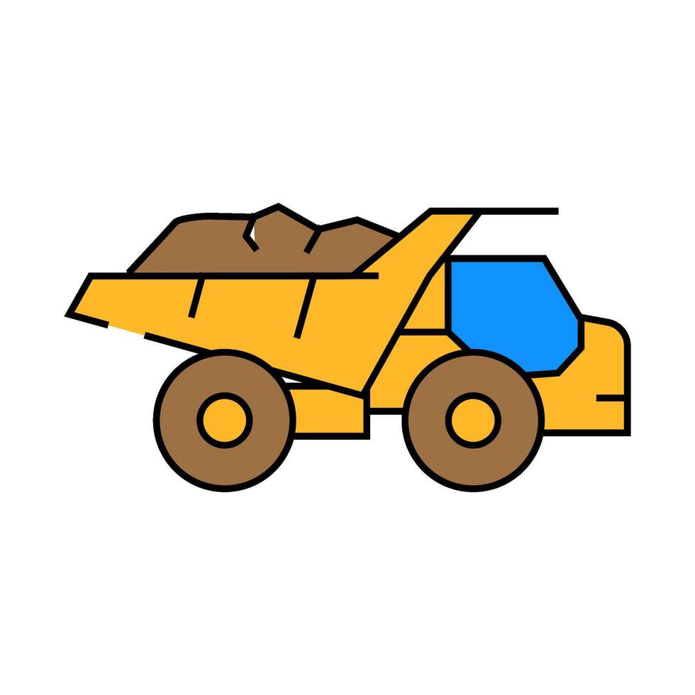crane hook construction vehicle icon color illustration vector