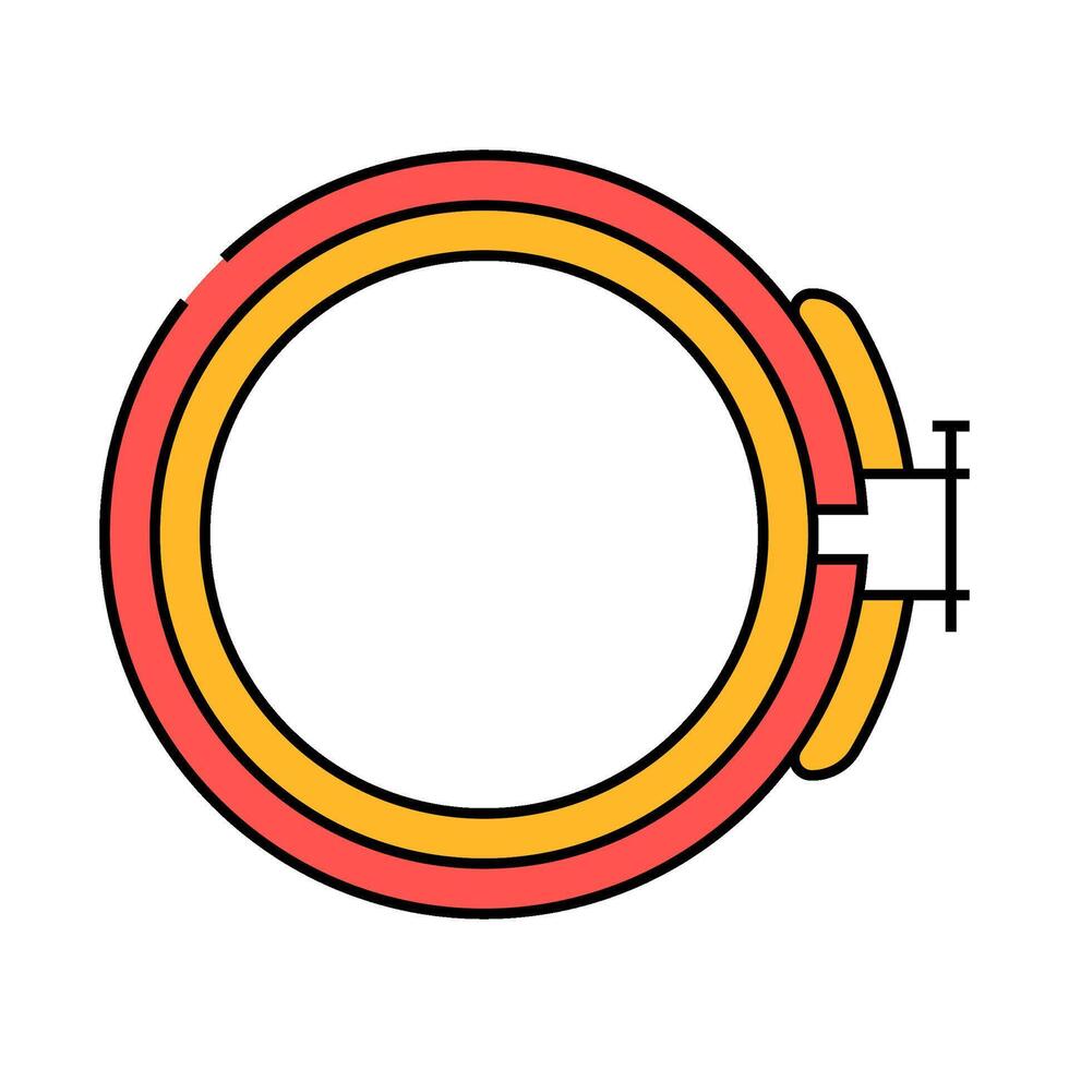 hoop frame embroidery hobby icon color illustration vector