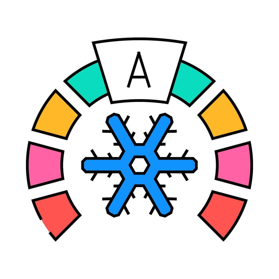 cooling energy efficient icon color illustration vector