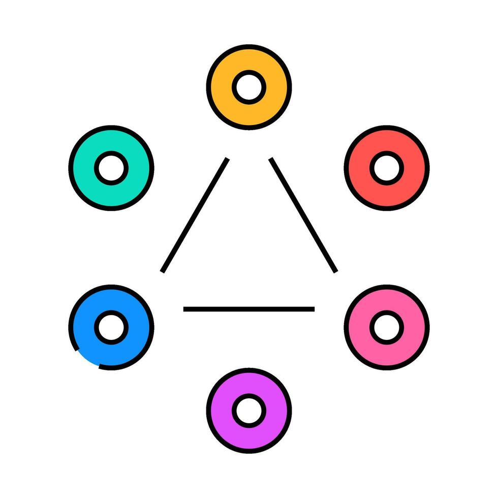 color theory ux ui design icon color illustration vector