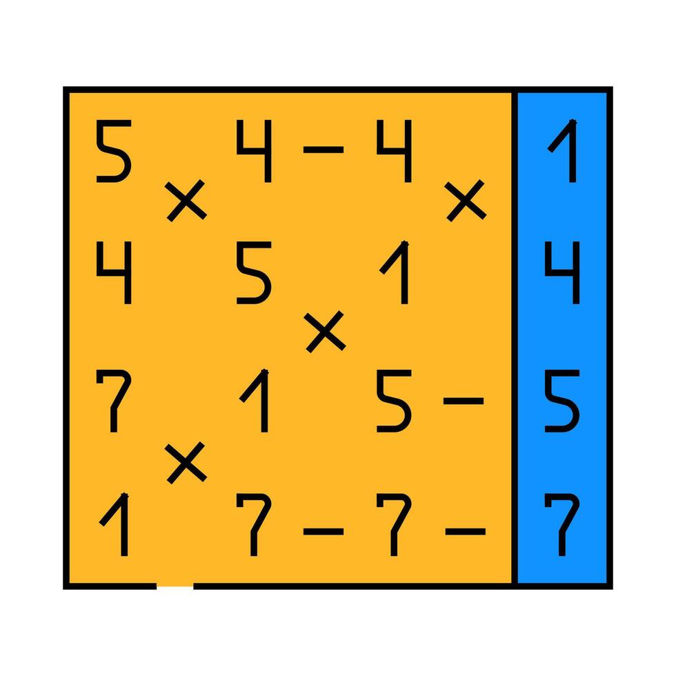 radix sort algorithm icon color illustration vector