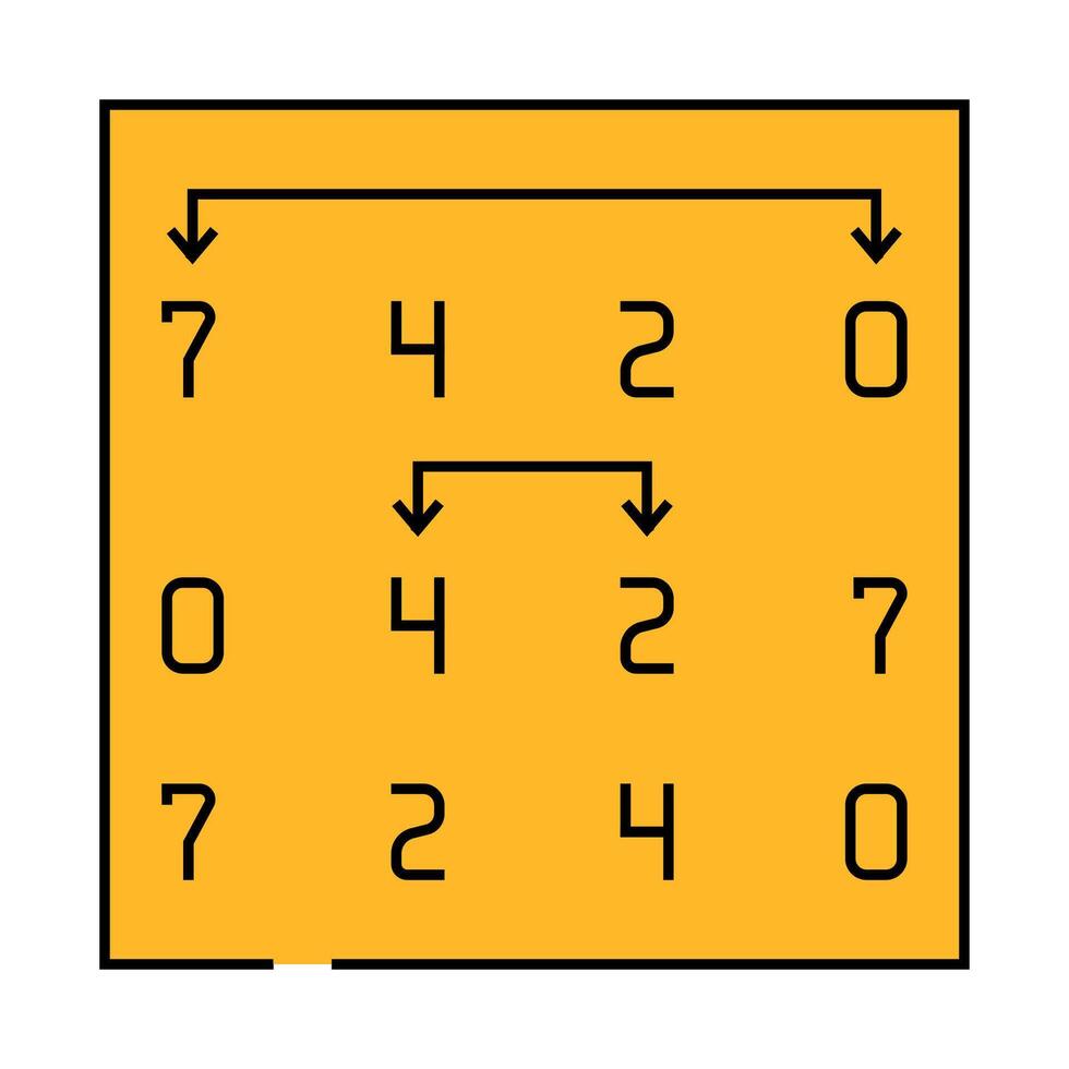 selection sort algorithm icon color illustration 49829070 Vector Art at ...