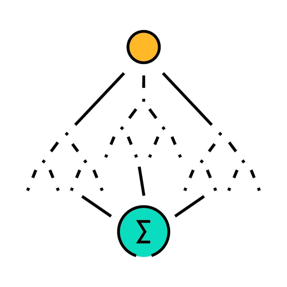 random forest algorithm icon color illustration 49829078 Vector Art at ...