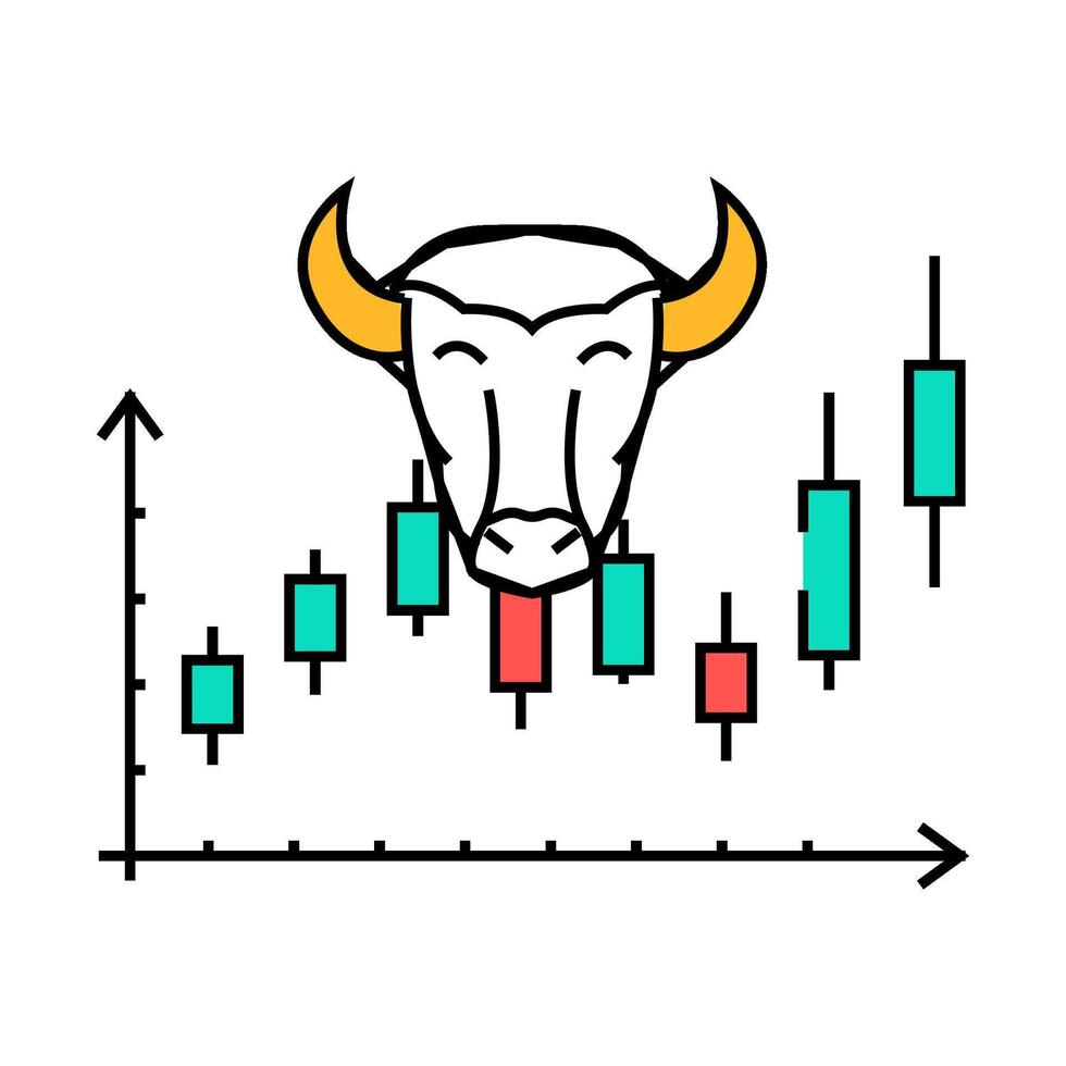investment trends financial advisor icon color illustration vector