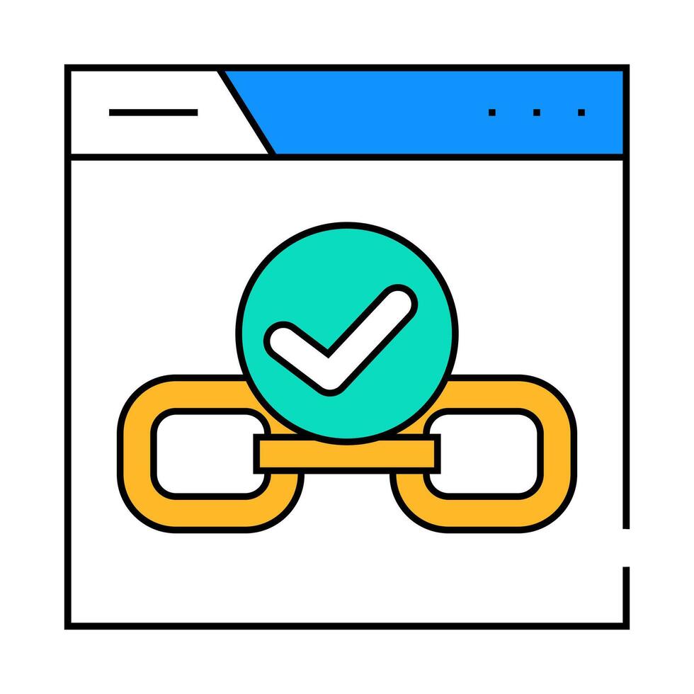 dofollow seo icon color illustration vector