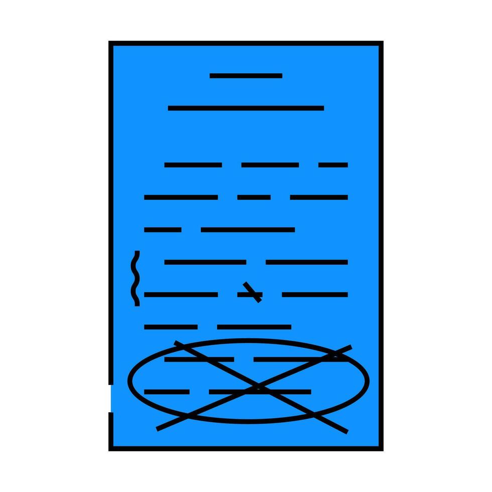 proofreading text technical writer icon color illustration vector
