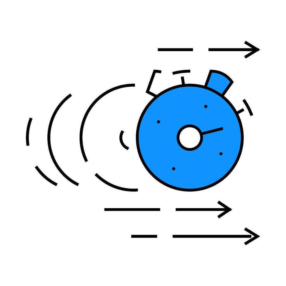 inertia time management icon color illustration vector