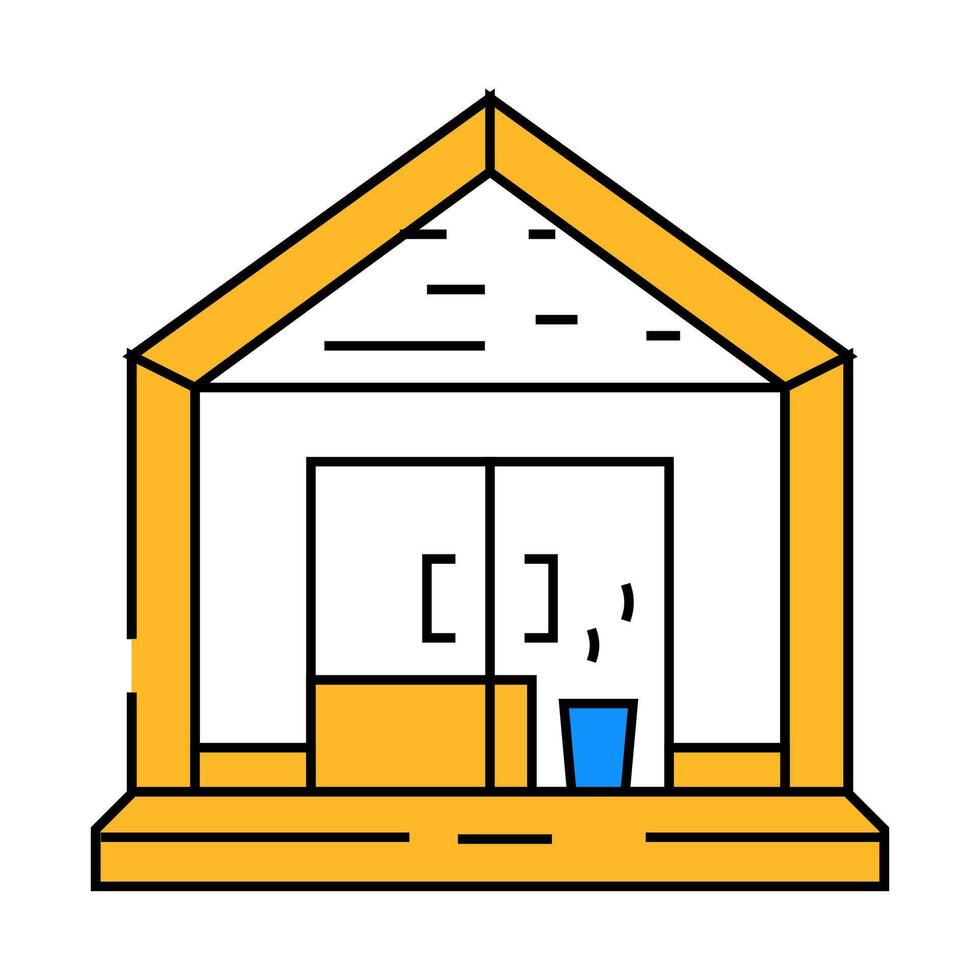 sauna icon color illustration vector