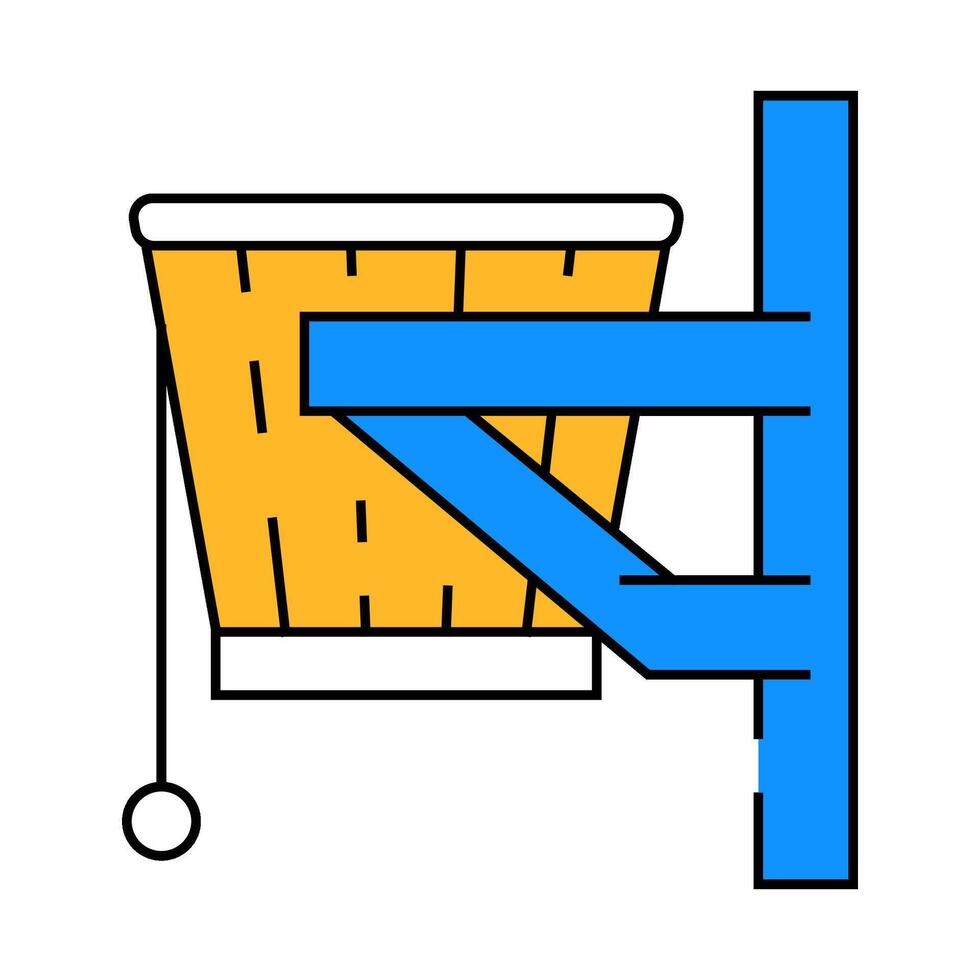 bucket sauna icon color illustration vector