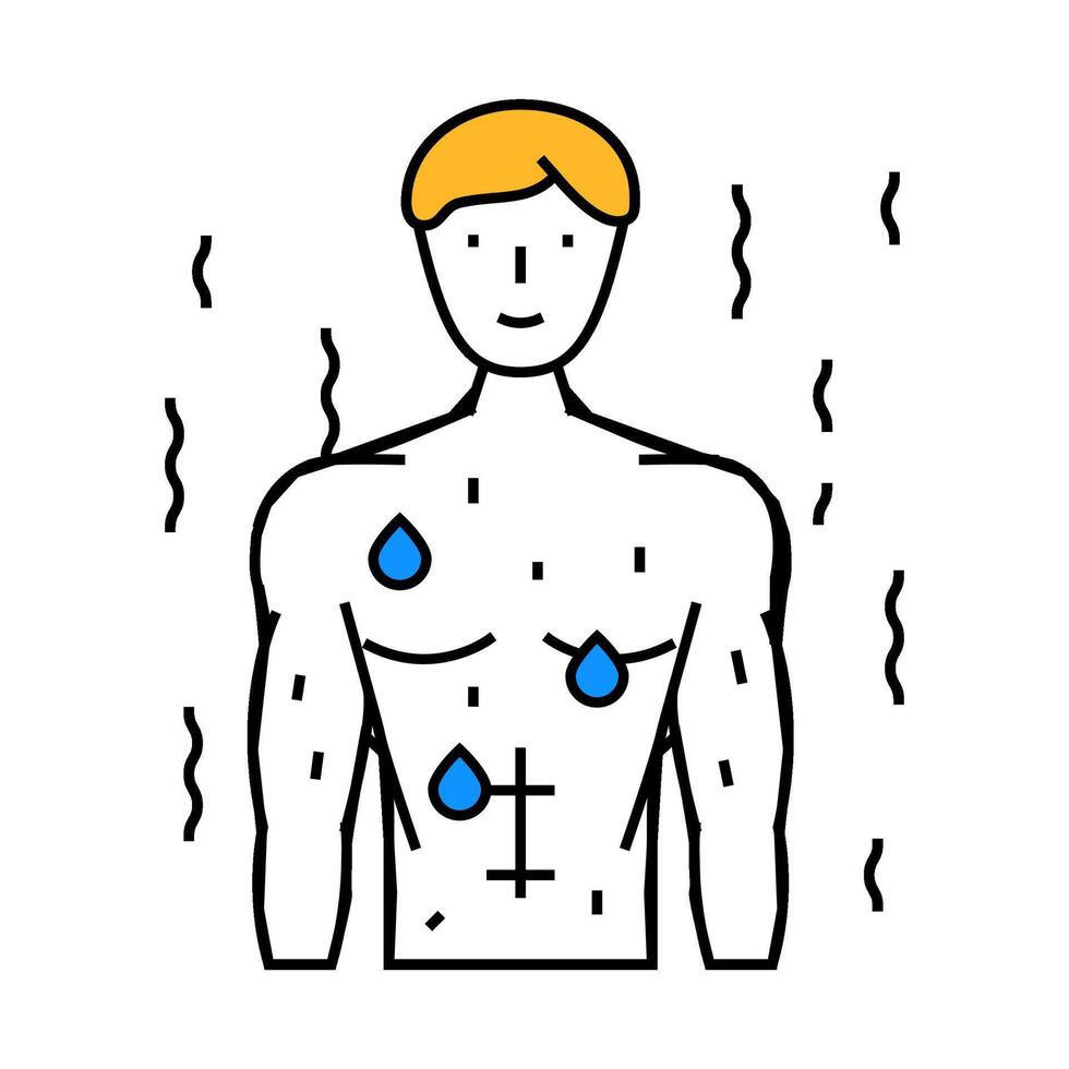 sweat sauna icon color illustration vector