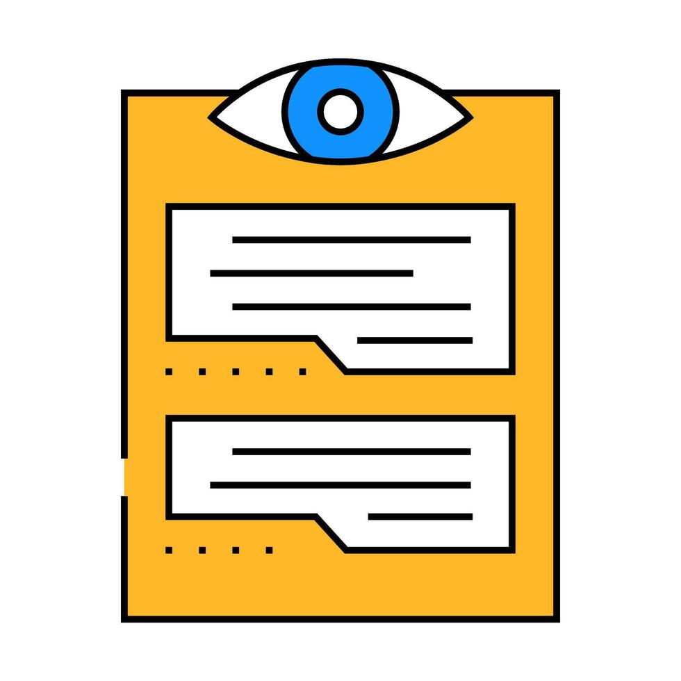 visual realimentación ux ui diseño icono color ilustración vector