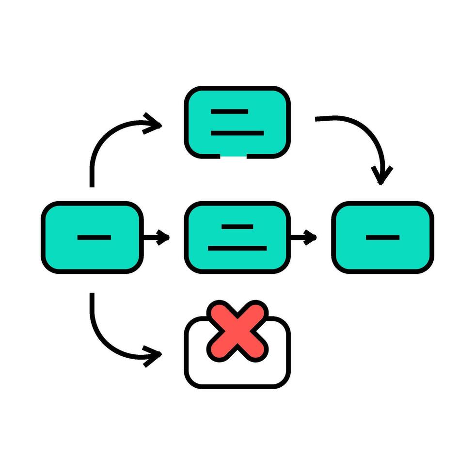 guerrilla testing ux ui design icon color illustration vector