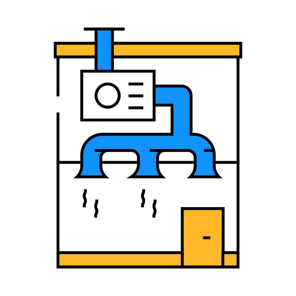 air exchange ventilation icon color illustration vector