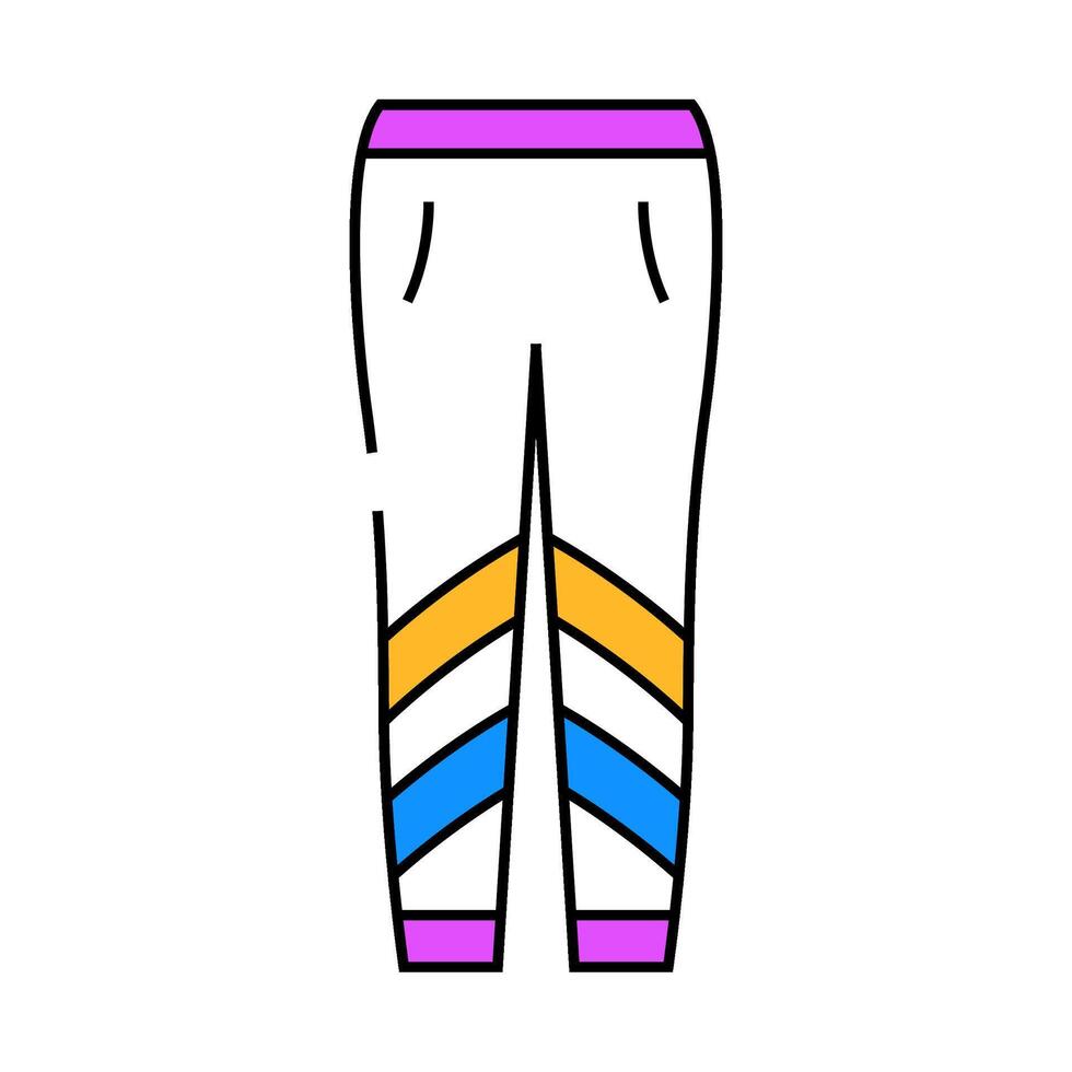 leggings clothing icon color illustration vector