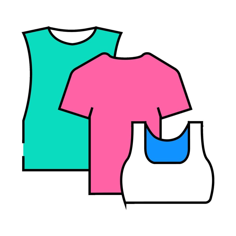 gym wear clothing icon color illustration vector