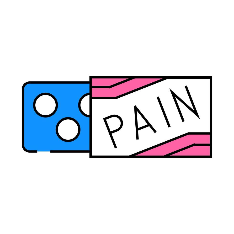 painkillers medicines pharmacy icon color illustration vector