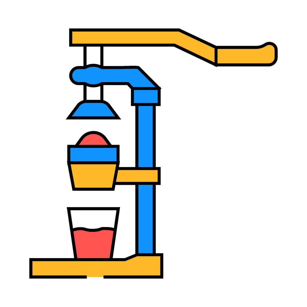 juicer restaurant equipment icon color illustration vector