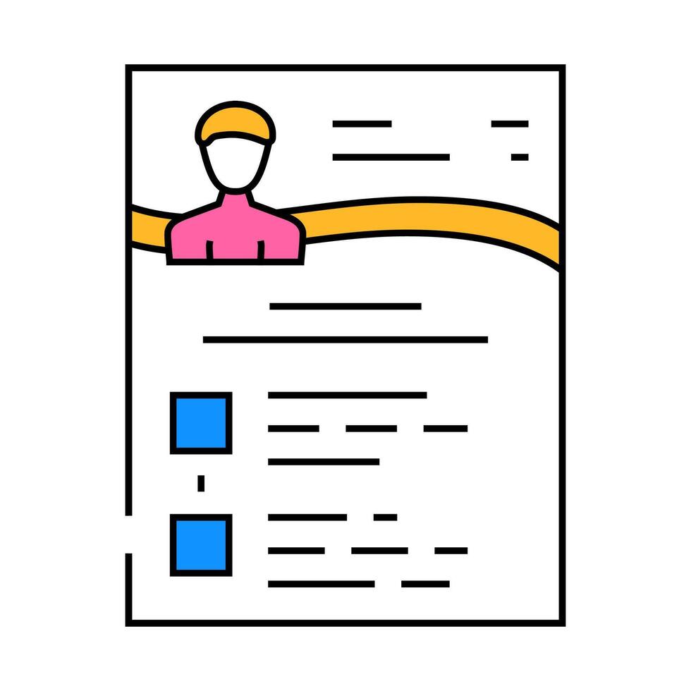 keynote speaker icon color illustration vector