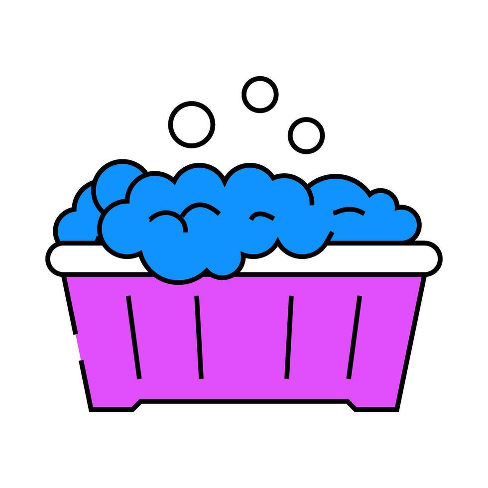 delicate fabrics dry cleaning icon color illustration vector