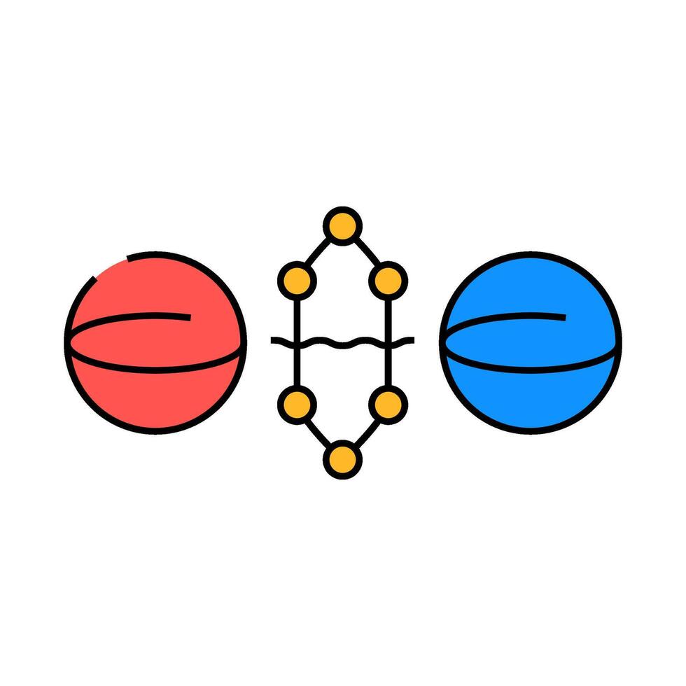 gate quantum technology icon color illustration vector