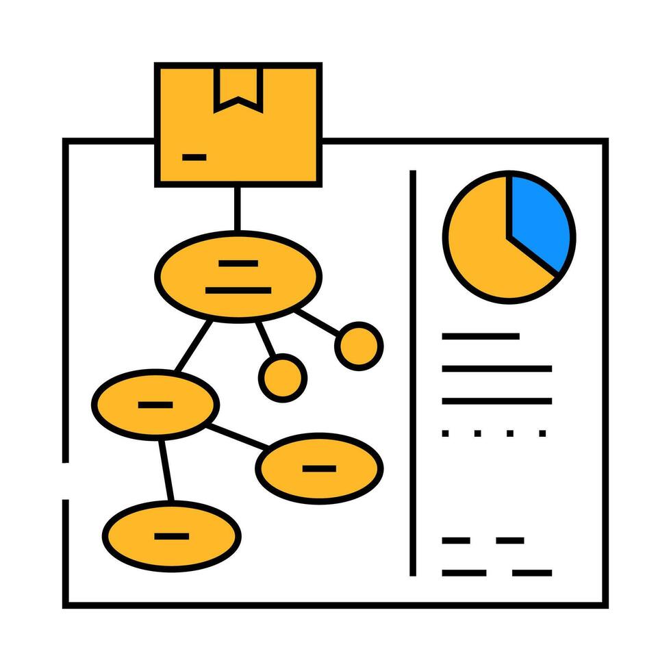 use case analysis icon color illustration vector