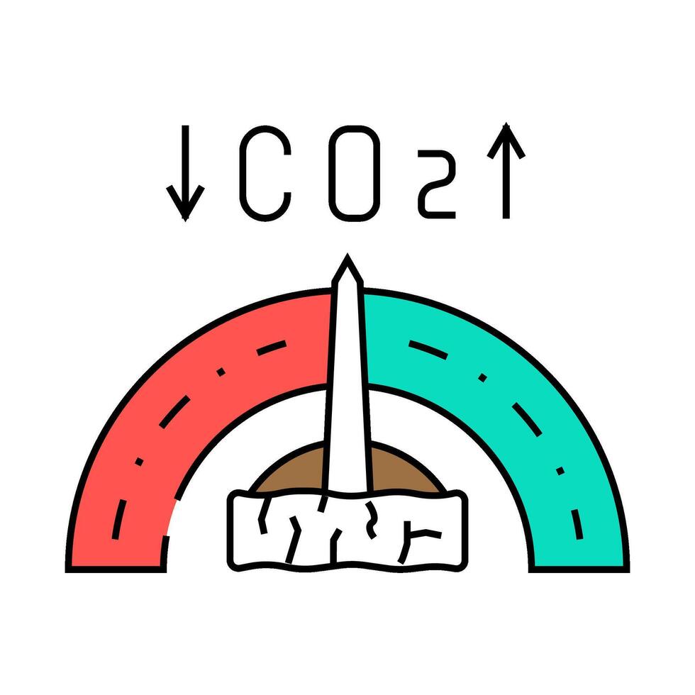 carbon neutral wood pellets icon color illustration vector