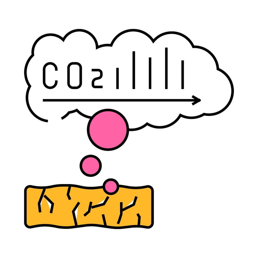emissions wood pellets icon color illustration vector