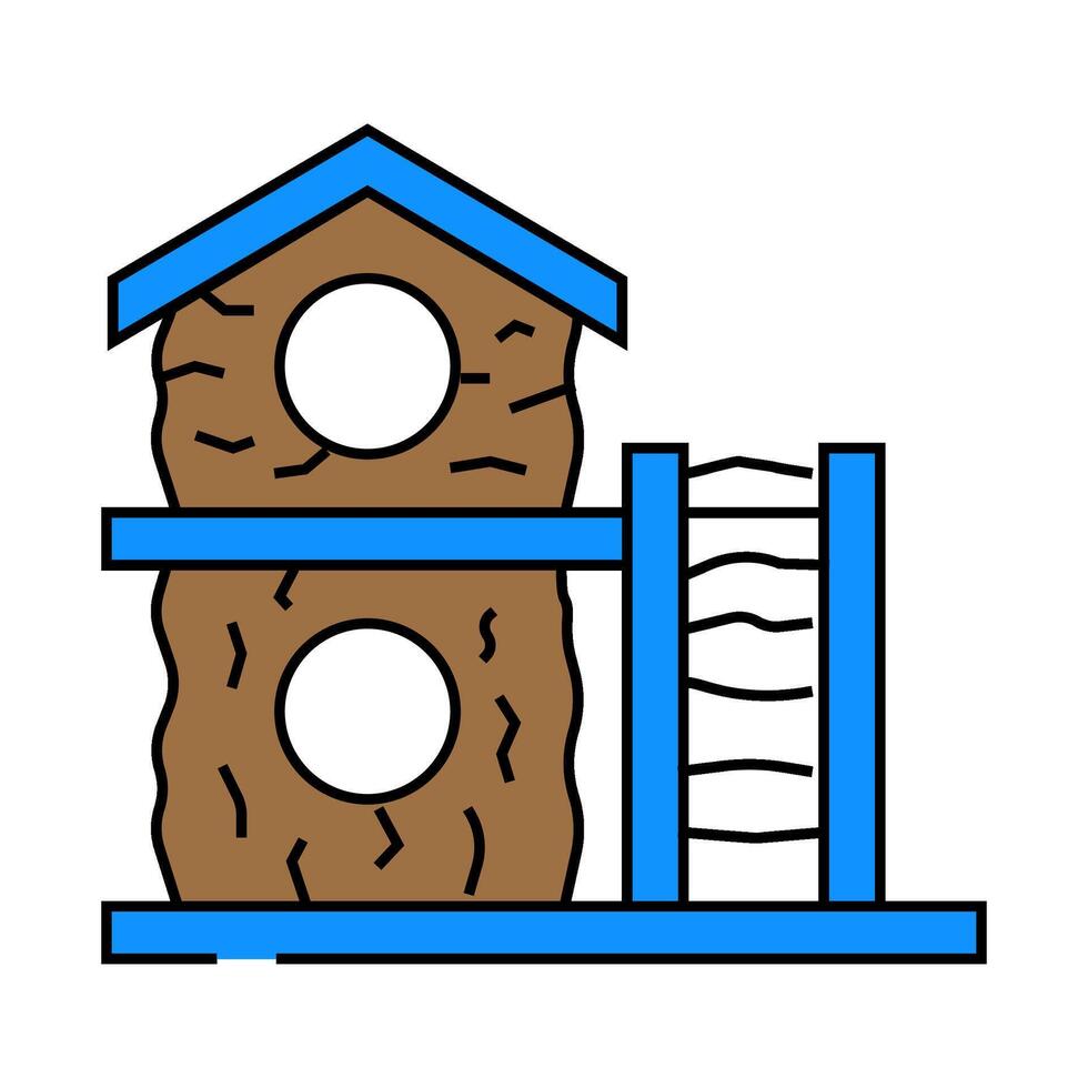 pet house hamster icon color illustration vector