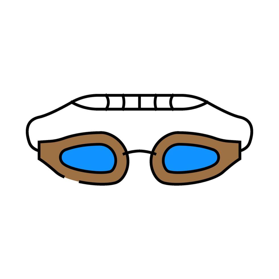 goggles ppe protective equipment icon color illustration vector