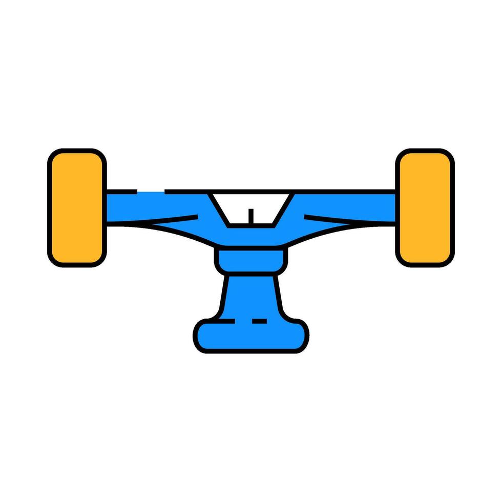 trucks skate sport icon color illustration vector