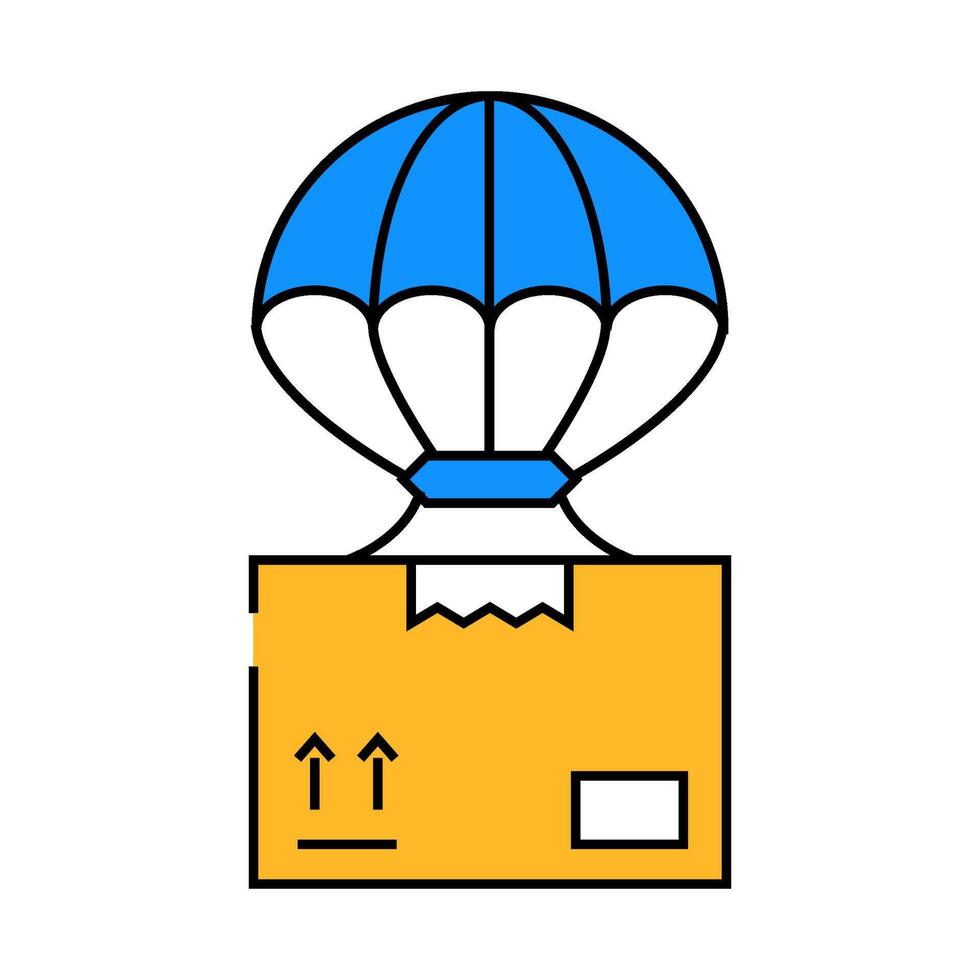 dropshipping icon color illustration vector