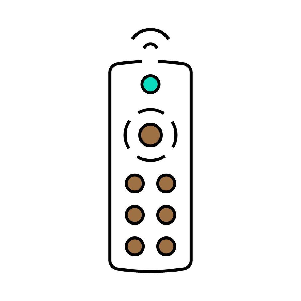 remote control label product caution icon color illustration vector
