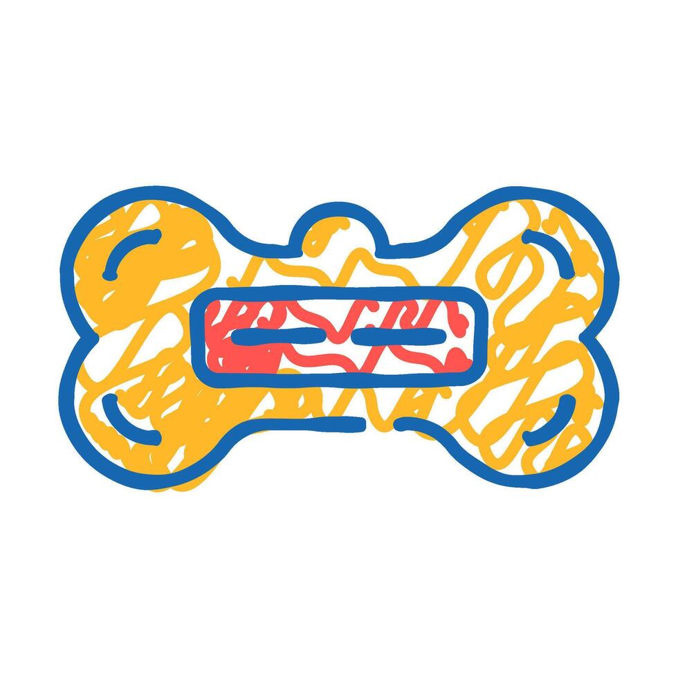 name tag badge icon doodle illustration vector
