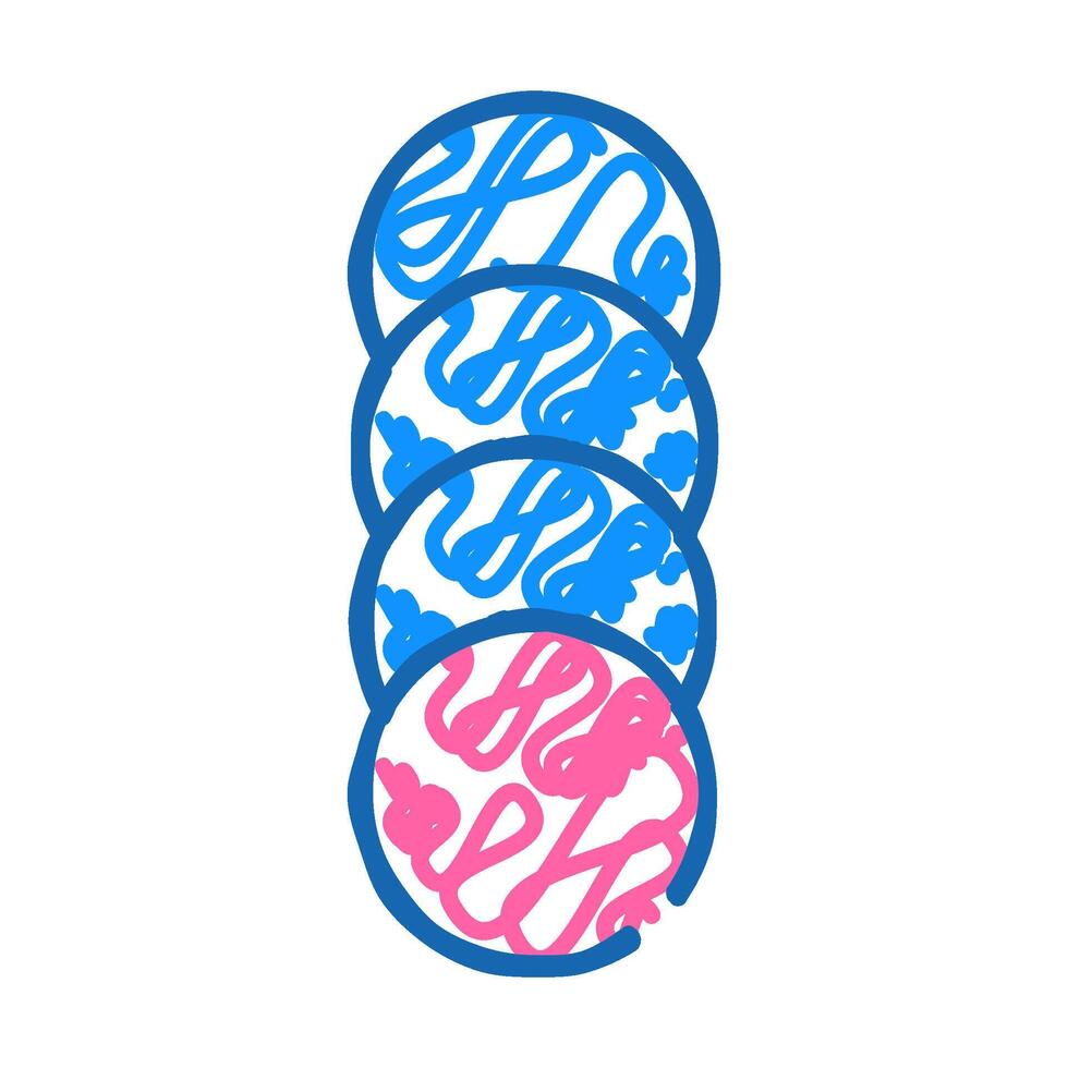 cotton pads icon doodle illustration vector