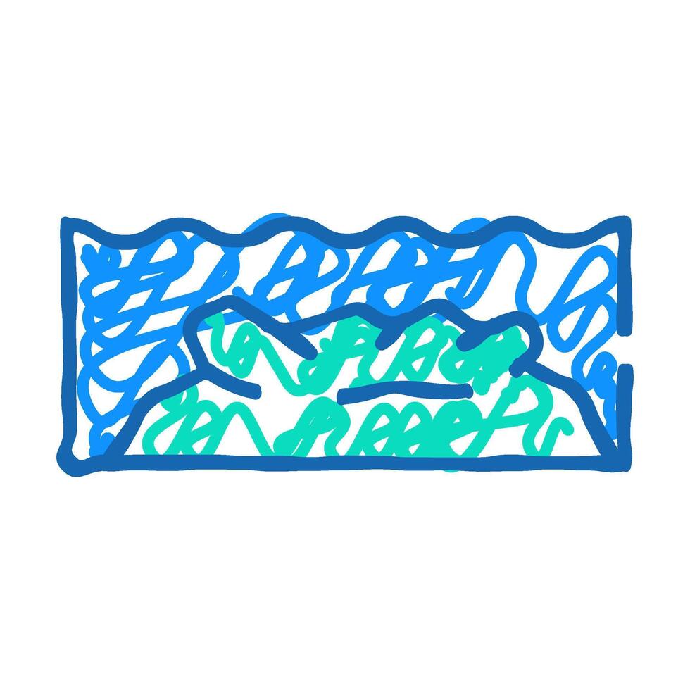 underwater reef icon doodle illustration vector