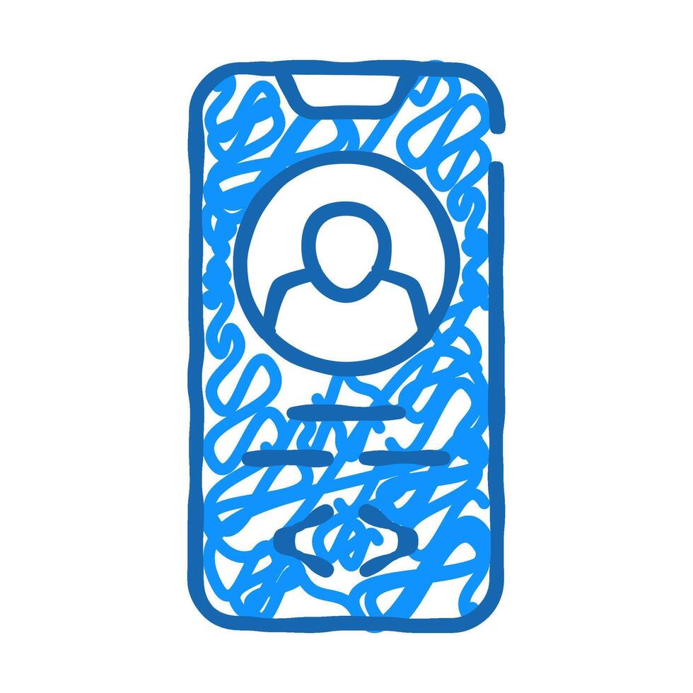 app for find love icon doodle illustration vector