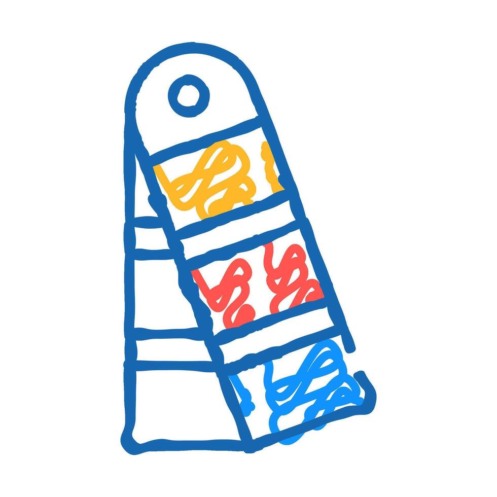 spectrum for color matching icon doodle illustration vector
