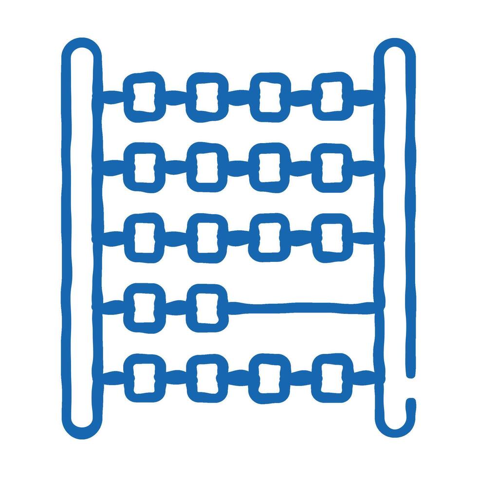 abacus counter icon doodle illustration vector