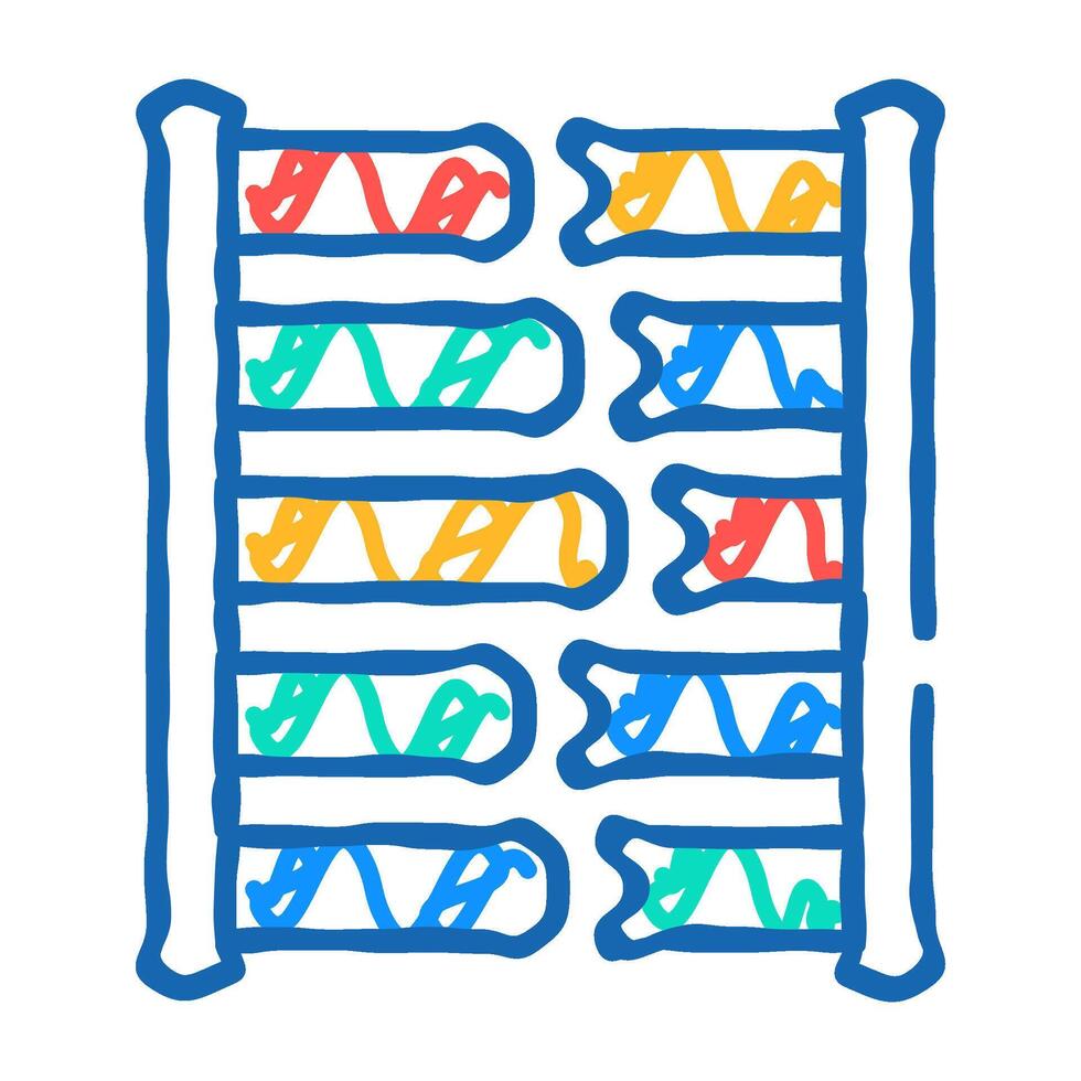 dna testing icon doodle illustration vector