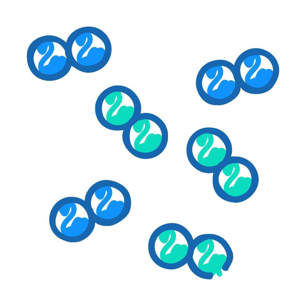 pneumococcus infection icon doodle illustration vector