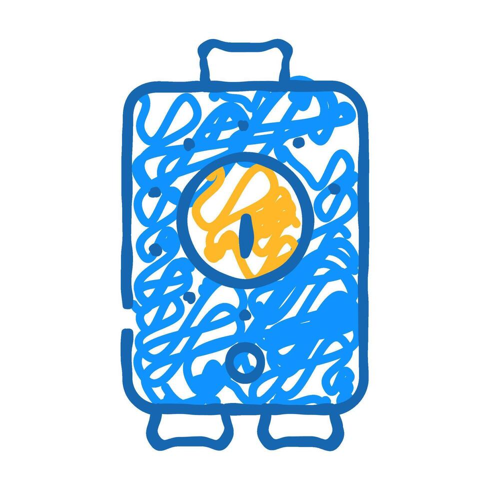 timer irrigation system icon doodle illustration vector