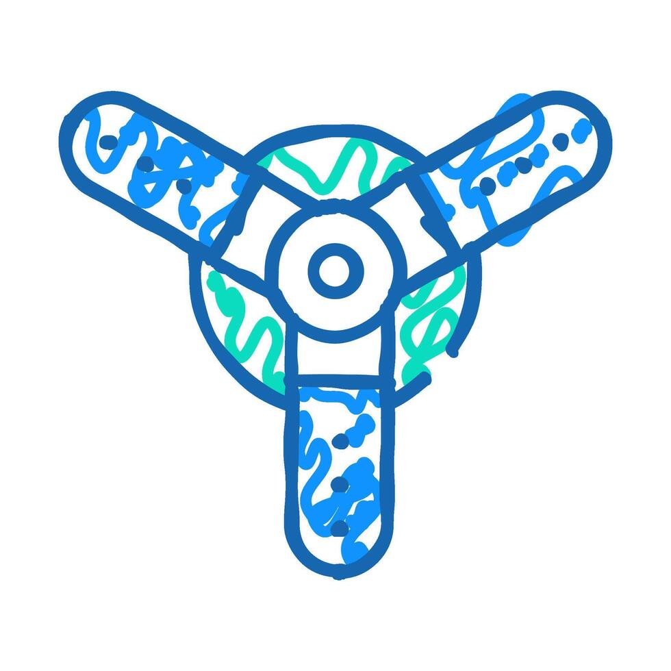 water irrigation sprayer icon doodle illustration vector