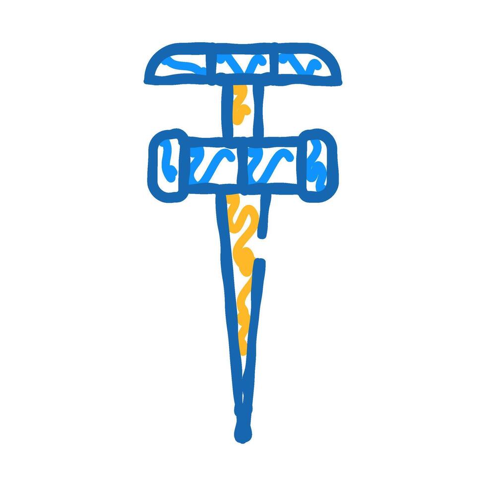 watering tool icon doodle illustration vector