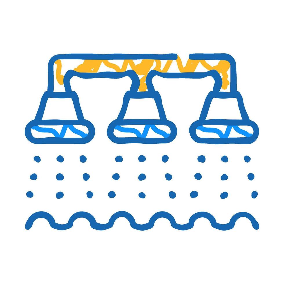 watering irrigation system icon doodle illustration vector