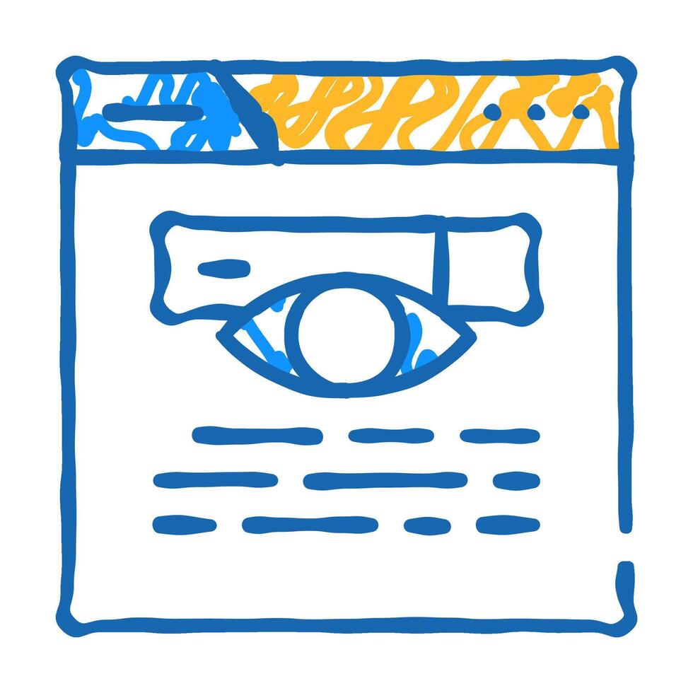 search web site seo optimization icon doodle illustration vector