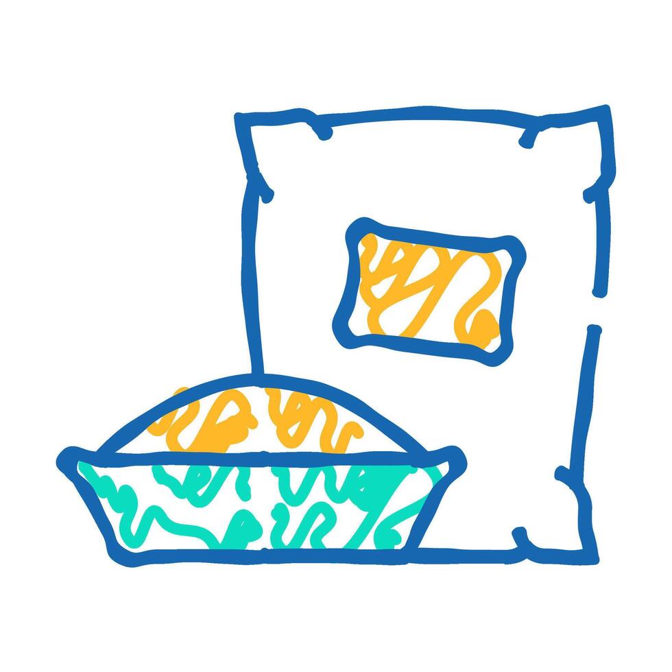 cement or plaster icon doodle illustration vector