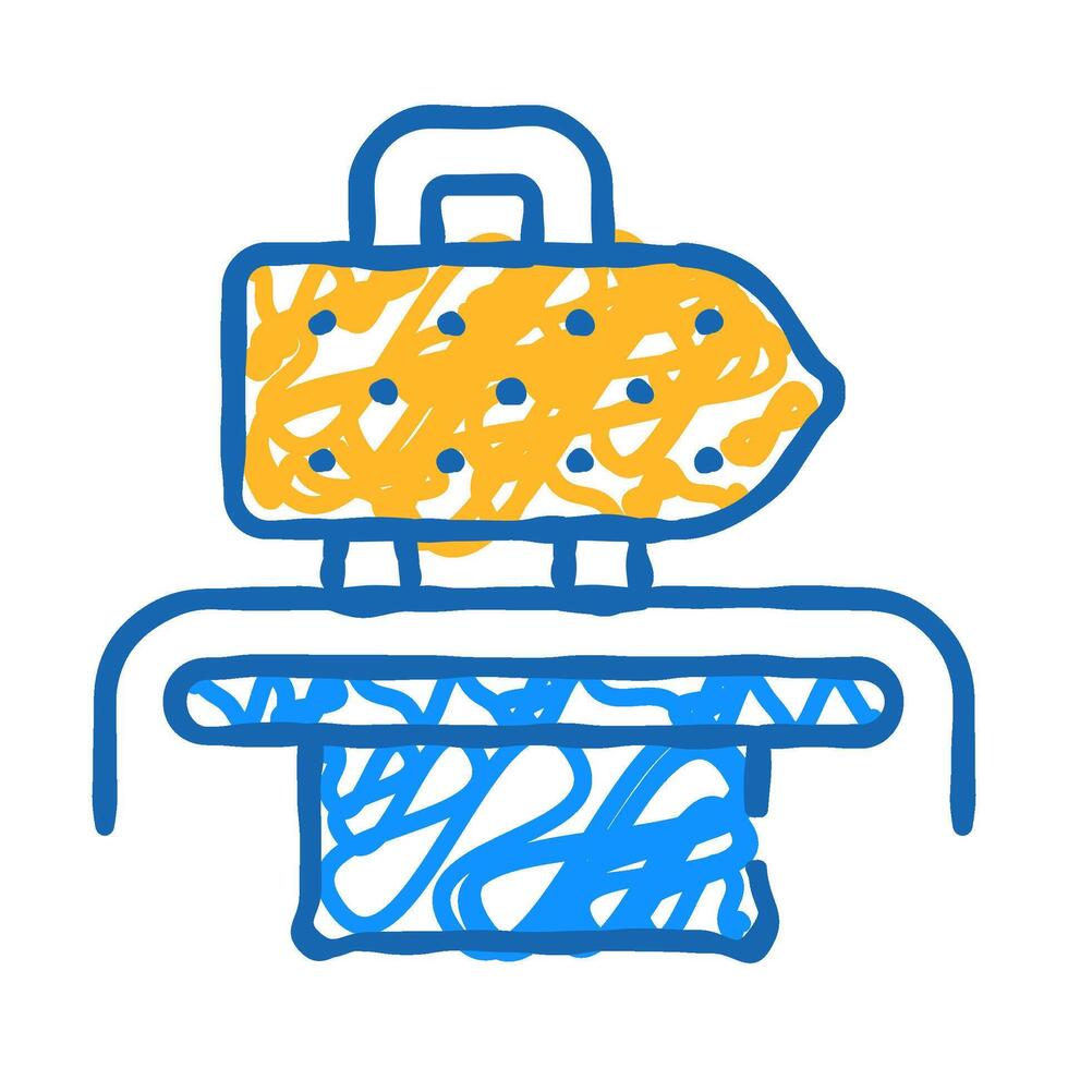 ironing press icon doodle illustration vector