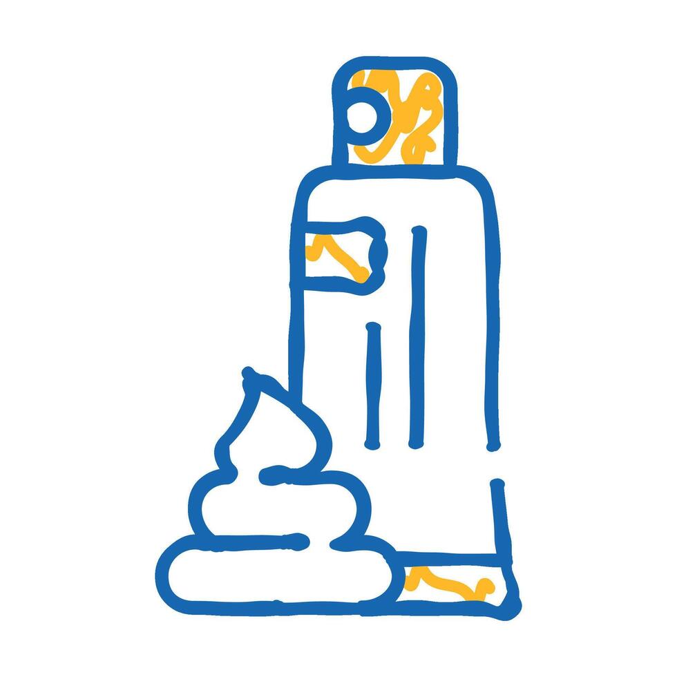 shaving foam allergen icon doodle illustration vector