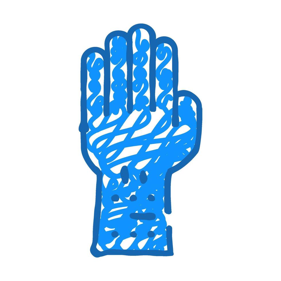 allergic reaction test icon doodle illustration vector